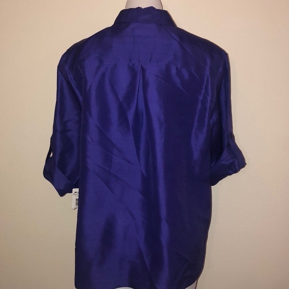 DRAPER’S & DAMON’S 100% button down blouse size PM - Picture 5 of 8